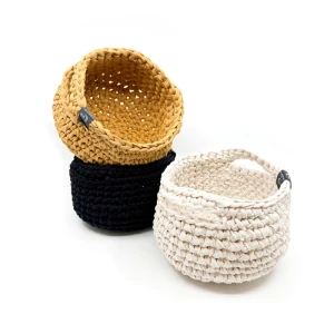 Panier tressé -Schwarz-S