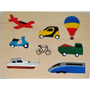 Puzzle en bois « Véhicules »