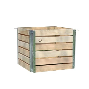 Compost petit en bois suisse -Einkammer-System ohne Deckel