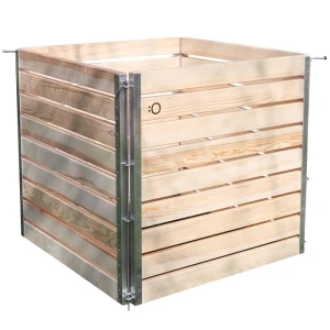 Compost grand en bois suisse -Einkammer-System ohne Deckel