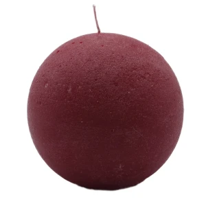 Bougies boule Weizenkorn, Ø 100 mm – 4 pièces -Merlot