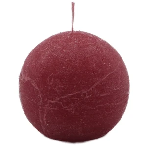 Bougies boule Weizenkorn, Ø 60 mm – 6 Stück -Merlot