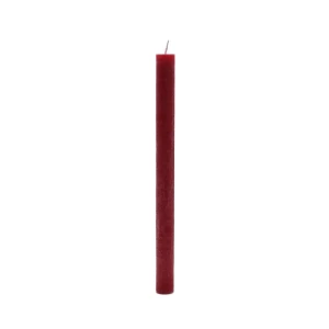 Bougies longues Weizenkorn Ø 22 mm – 12 pièces -28 cm-Merlot