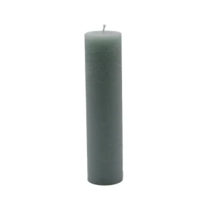 Bougies unies Weizenkorn Ø 50 mm – 6 pièces -21 cm-Salbei
