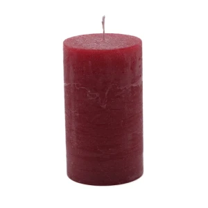 Bougies unies Weizenkorn Ø 50 mm – 6 pièces -9 cm-Merlot