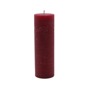 Bougies unies Weizenkorn Ø 50 mm – 6 pièces -16 cm-Merlot