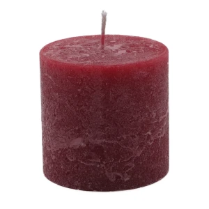Bougies unies Weizenkorn Ø 66 mm – 4 pièces -7 cm-Merlot