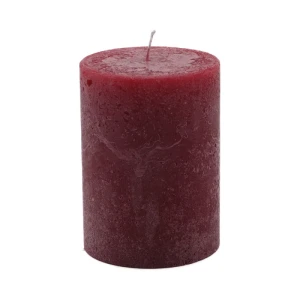Bougies unies Weizenkorn Ø 66 mm – 4 pièces -9 cm-Merlot