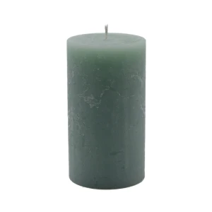Bougies unies Weizenkorn Ø 66 mm – 4 pièces -12 cm-Salbei