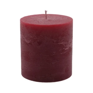 Bougie unie Weizenkorn Ø 90 mm – de 1 à 4 pièces -10 cm-Merlot