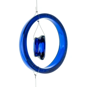 Reglass grand carillon éolien, bleu royal