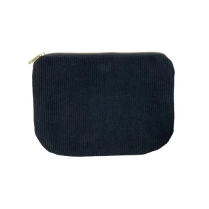 Trousse de maquillage – plate -Schwarz-gross