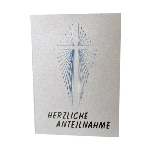 Carte de condoléances « Argent »