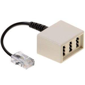 Metz Connect Adapter UAE - RJ45 Stecker auf TAE NFN , 0,1m