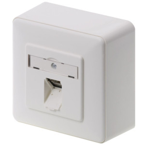 Metz Connect Netzwerkdose Aufputz CAT 6 1 Port Reinwei