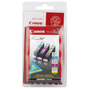 Canon Tintenpatrone CLI-521 Multipack (C/M/Y) - Passend fr PIXMA