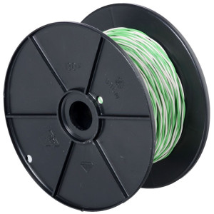 Schaltdraht YV 2x0,6/1,1 wei/grn, 100 m