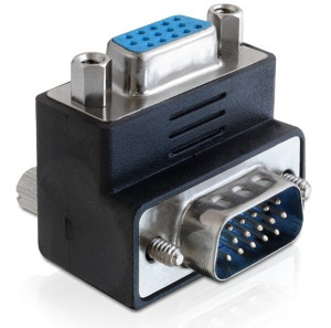 Delock 65247 Adapter VGA Stecker / Buchse 27 gewinkelt
