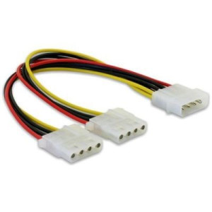 Delock Y- Kabel Stromversorgung > 2x 4pin Molex