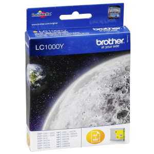 Brother Tintenpatrone LC-1000Y Gelb (ca. 400 Seiten) - Passend fr