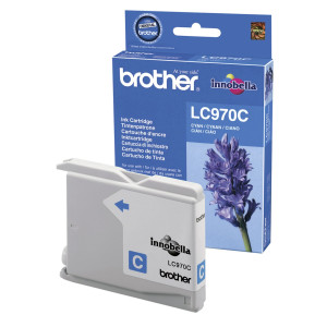 Brother Tintenpatrone LC-970C Cyan (ca. 350 Seiten) - Passend fr