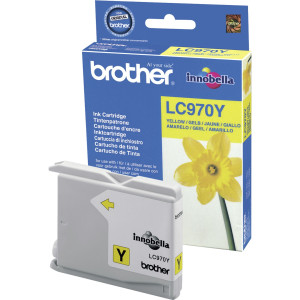 Brother Tintenpatrone LC-970Y Gelb (ca. 350 Seiten) - Passend fr