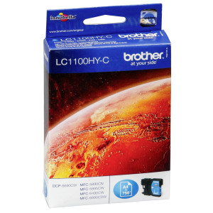Brother Tintenpatrone LC-1100HYC Cyan (ca. 750 Seiten) - Passend fr