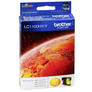 Brother Tintenpatrone LC-1100HYY Gelb (ca. 750 Seiten) - Passend fr