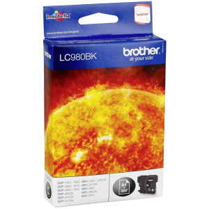 Brother Tintenpatrone LC-980BK Schwarz (ca. 300 Seiten) - Passend f