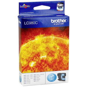 Brother Tintenpatrone LC-980C Cyan (ca. 260 Seiten) - Passend fr