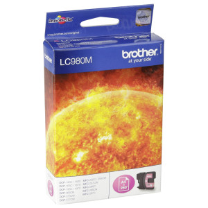 Brother Tintenpatrone LC-980M Magenta (ca. 260 Seiten) - Passend fr