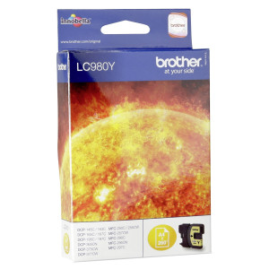 Brother Tintenpatrone LC-980Y Gelb (ca. 260 Seiten) - Passend fr