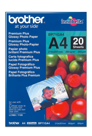Brother Fotopapier A4 20 Blatt (bis 6000 dpi) 260g/ - Passend fr