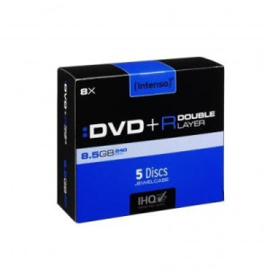 Intenso 4311245 DVD+R DL Rohling 8.5GB 5 St. Jewelcase