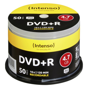 Intenso 4111155 DVD+R Rohling 4.7GB 50 St. Spindel