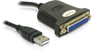Delock USB 1.1 zu Parallel Adapterkabel 0,8 m