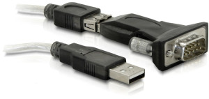 Delock Adapter USB 2.0 > 1 x Seriell RS-232 DB9