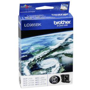 Brother Tintenpatrone LC-985BK Schwarz (ca. 300 Seiten) - Passend f