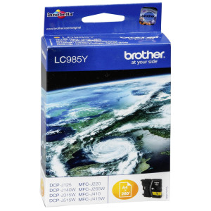 Brother Tintenpatrone LC-985Y Gelb (ca. 260 Seiten) - Passend fr