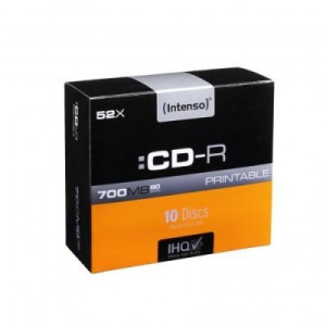 Intenso 1801622 CD-R 80 Rohling 700 MB 10 St. Slimcase Bedruckbar