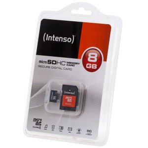 Intenso 8GB microSDHC Class 4 + SD-Adapter
