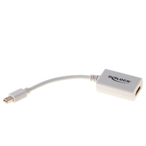 Delock Adapter mini Displayport 1.1 Stecker > HDMI Buchse Passiv wei