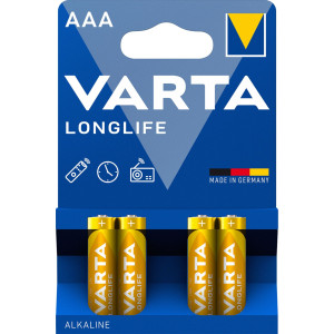 1x4 Varta Longlife Extra AAA Micro