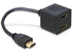 Delock Adapter HDMI Stecker zu 2x HDMI Buchse