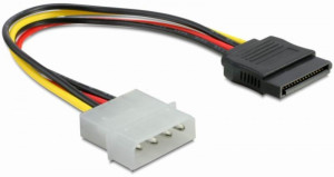 Delock Kabel Power SATA HDD > 4pin Stecker, gerade