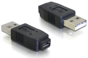 Delock Adapter USB micro-A+B Buchse zu USB2.0-A Stecker