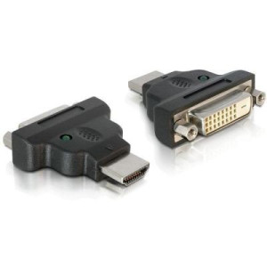 Delock Adapter HDMI Stecker > DVI-25pin Buchse mit LED