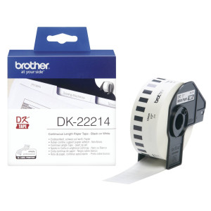 Brother Endlos-Etiketten DK-22214 wei, 12mm x 30,48m - Passend fr