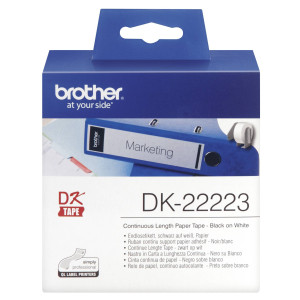 Brother Endlos-Etiketten DK-22223 wei, 50mm x 30,48m - Passend fr