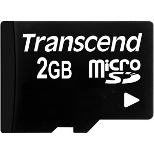 Transcend MicroSD Karte 2GB + Adapter